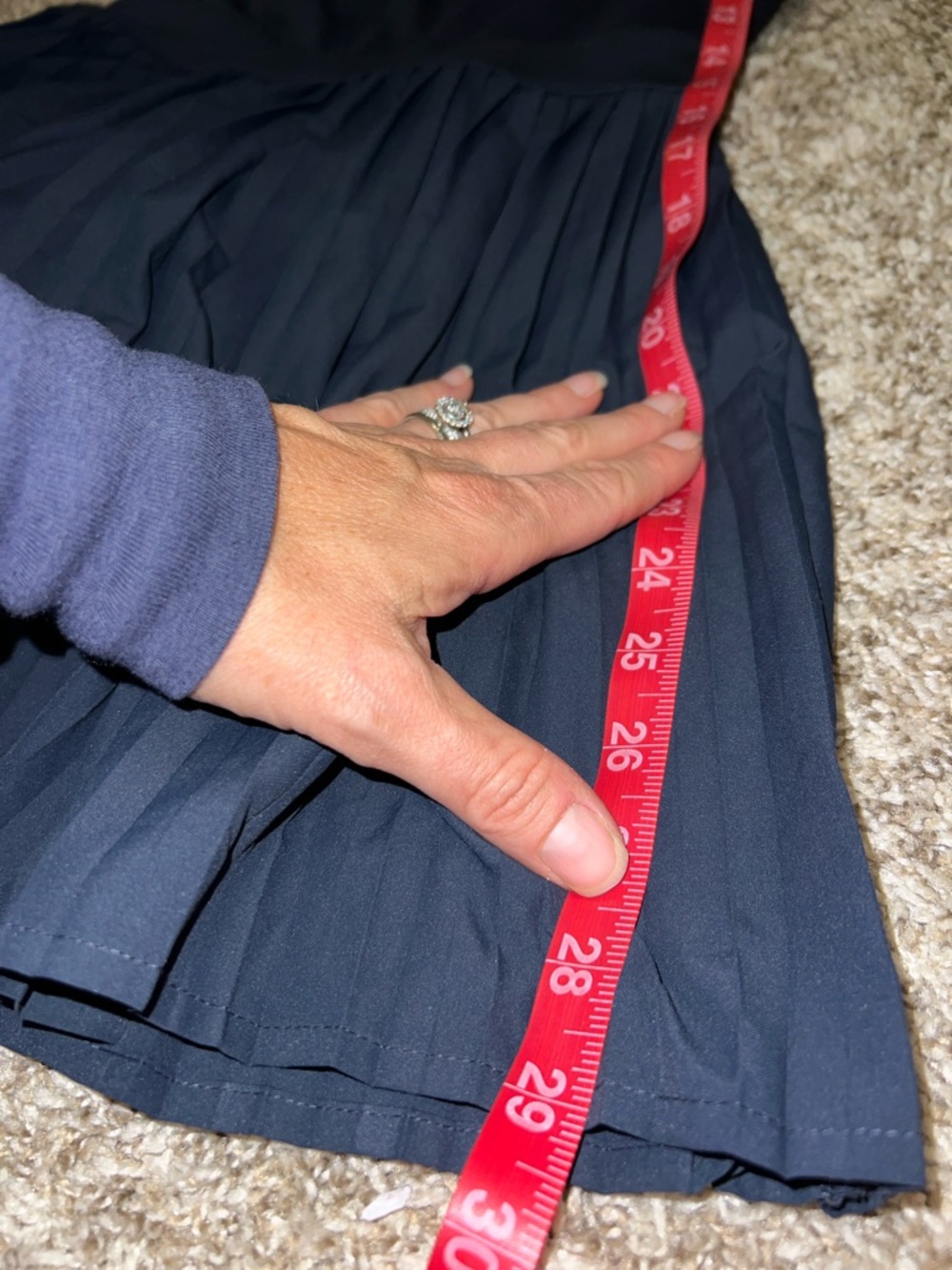 All in Motion Navy Blue Pleated Active Dress with Built in bra & shorts! Sz. XS - Picture 12 of 12